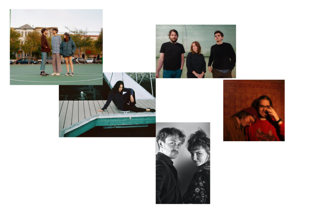 Images of the artists featured on the podcast